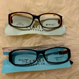 2X New Konishi eyeglasses, no case KZ837 - KZ849